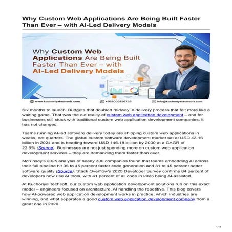 Accelerating Custom Web Application Development with AI-Led Delivery ...