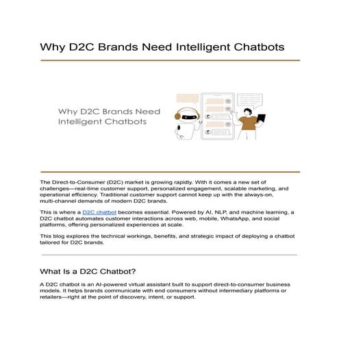 Why D2C Brands Need Intelligent Chatbots.pdf
