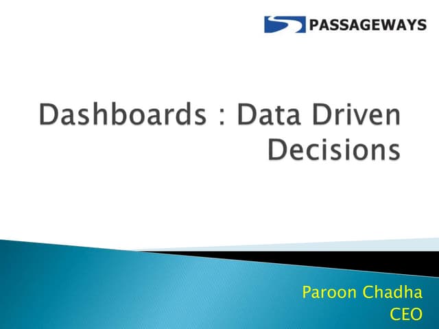 4 Ways Dashboards Lead to Data Driven Decisions