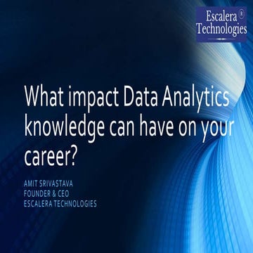 What impact Data Analytics knowledge can have on your career? 