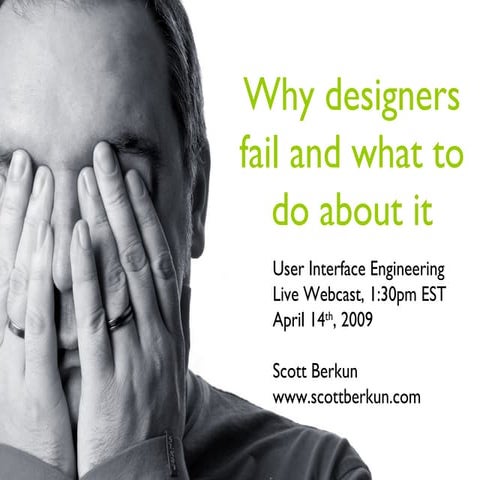 Why designers fail and what to do - PROMO