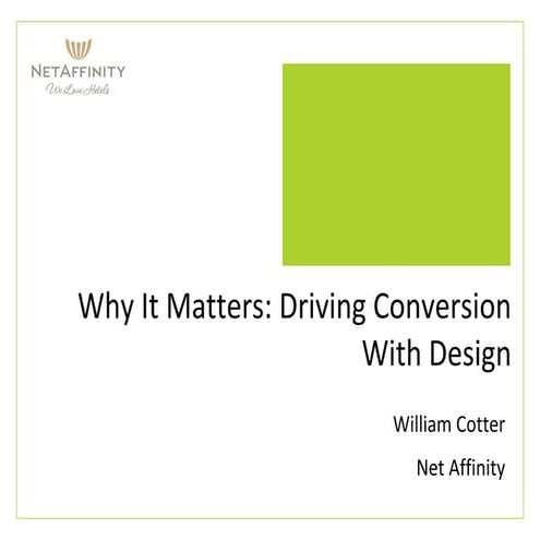 Why Design is Critical for Conversion