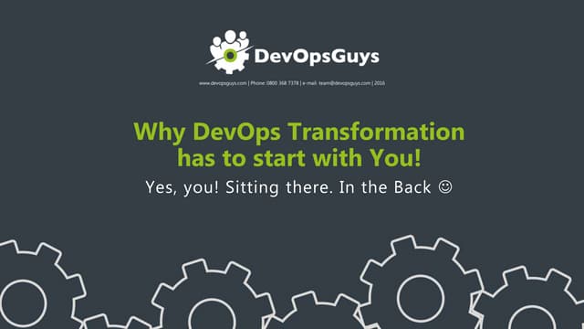 Why #DevOps Transformation has to start with you