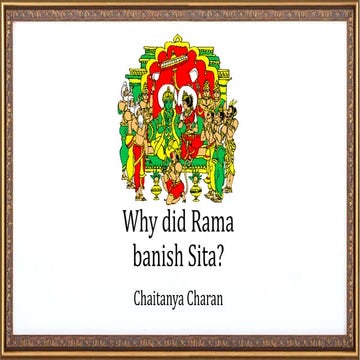 Why did rama banish sita