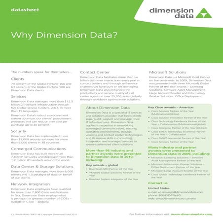 Why Dimension Data?