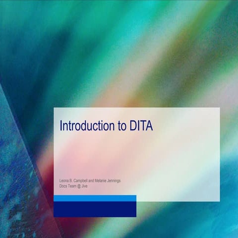 Introduction to DITA