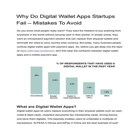 Why do digital wallet apps startups fail – mistakes to avoid