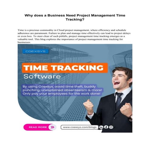 Why does a Business Need Project Management Time Tracking?