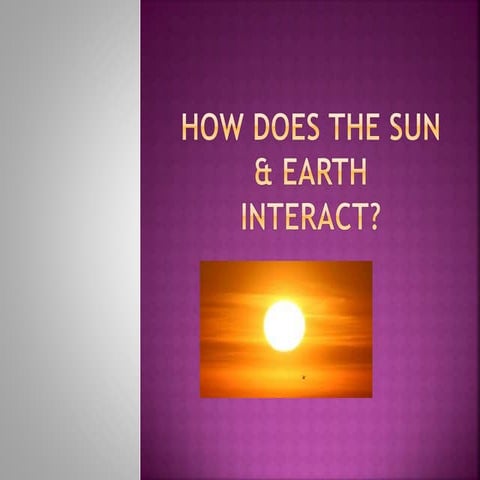 Why does it seems that the sun move