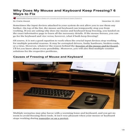 Why does my mouse keep freezing? 21 fixes – how to fix mouse problems ...