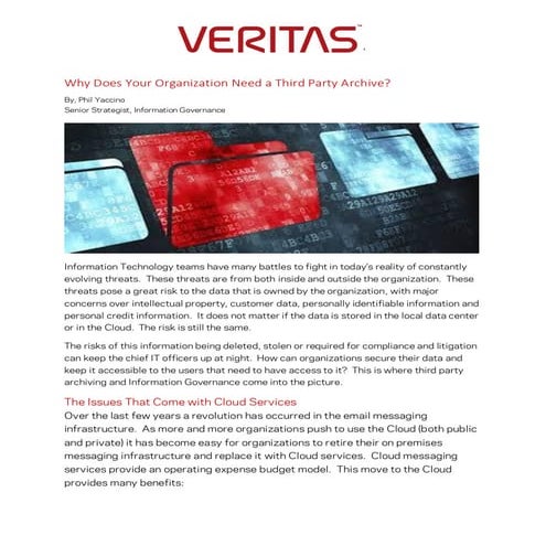 Why Does Your Organization Need a Third Party Archive.pdf