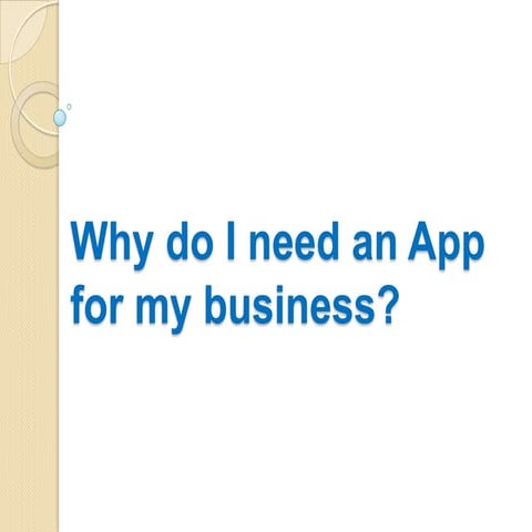 Why do I need an app for my business
