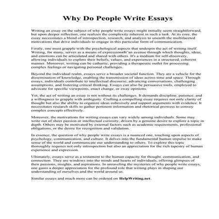 Why Do People Write Essays.pdf