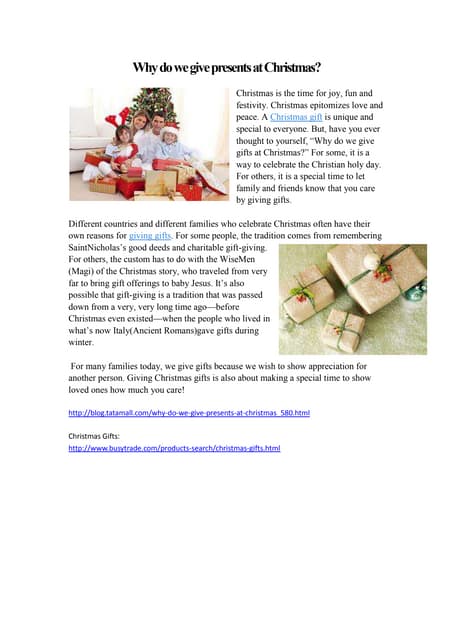 Christmas gifts