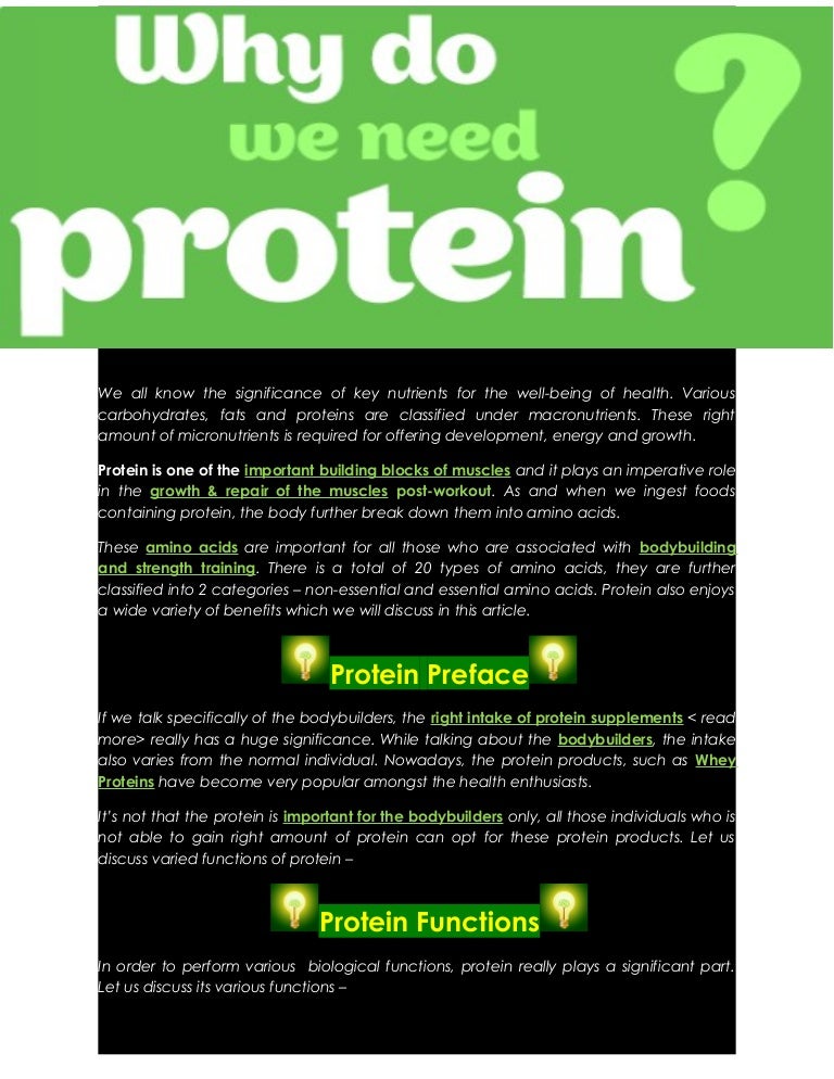 Why do we need proteins their benefits and role in bodybuilding?