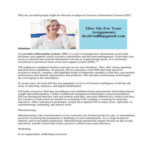 Executive Support System (ESS) | PPTX