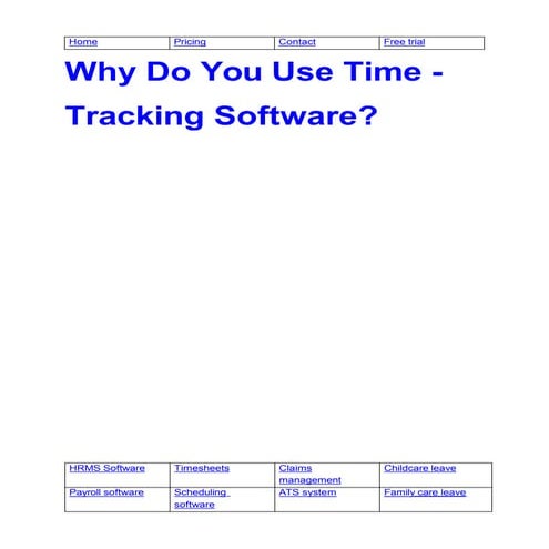 Why Do You Use Time Tracking Software.ppt