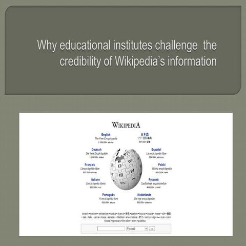 Wikipedia presentation | PPTX