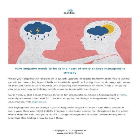 Why empathy needs to be at the heart of every change management strategy