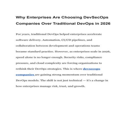 _How DevSecOps Is Transforming Software Security in Modern Development ...