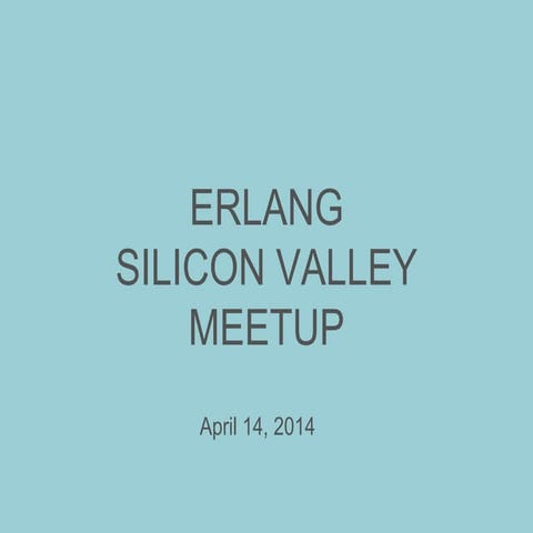 Why erlang