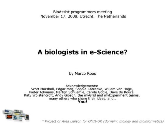 When Biology Meets Computer Science | PPT