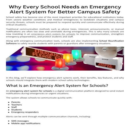 Why Every School Needs an Emergency Alert System for Enhanced Campus ...
