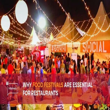 Why food festivals are essential for restaurants?