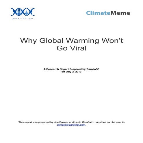 Why Global Warming Won't Go Viral
