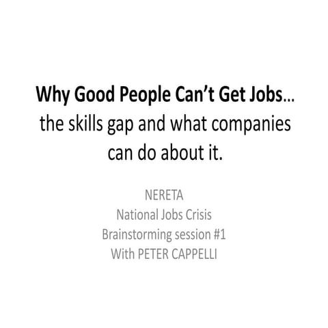 Why good people can’t get jobs