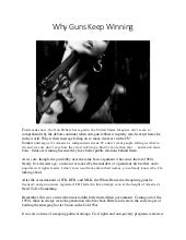 Why Guns Keep Winning 