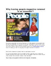 Why having people magazine renewal is so essential