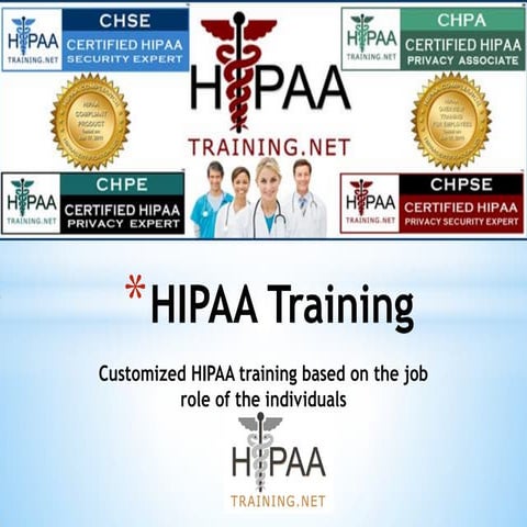 Customized HIPAA Training Based on the Job Role of the Individuals
