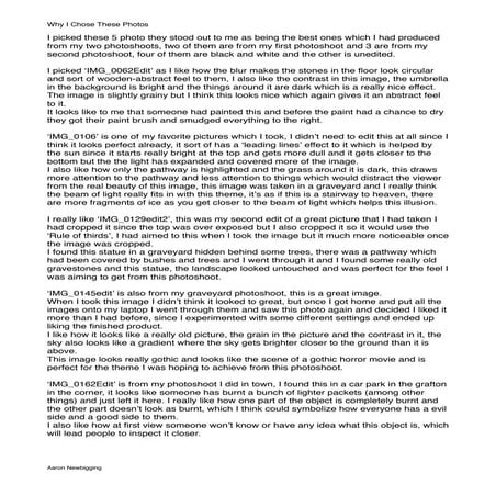 Why i chose these photos