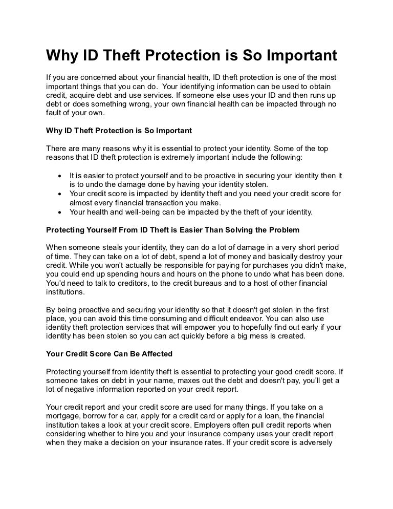 credit protection services