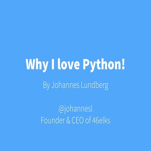 Why I love Python! | PDF