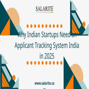 Why Indian Startups Need an Applicant Tracking System India in 2025.pptx
