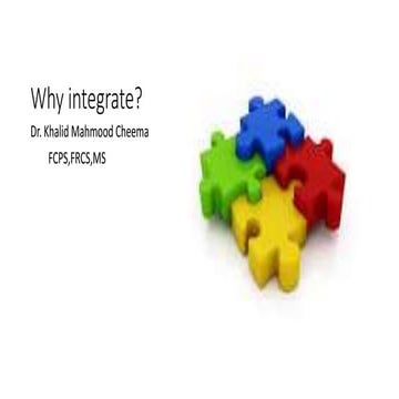 Why integrate !!!