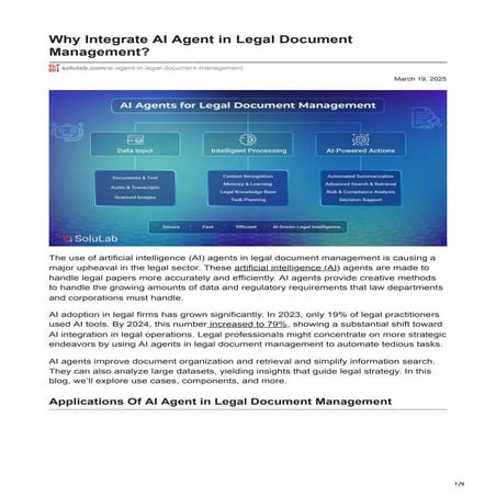 Why Integrate AI Agent in Legal Document Management.pdf