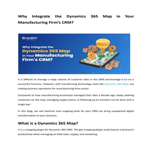 Why Integrate the Dynamics 365 Map in Your Manufacturing Firm’s CRM_.pdf