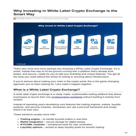 Why Investing in White Label Crypto Exchange is the Smart Way.pdf