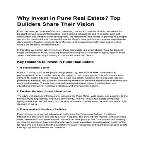 Real Estate Investment in Pune_ Why It’s a Smart Choice.pdf