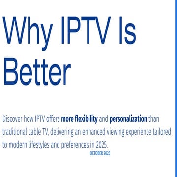 Why IPTV Is Better Than Cable TV in 2025 – The Future of Digital Entertainment