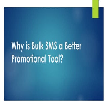 Why is Bulk SMS a better promotional tool?
