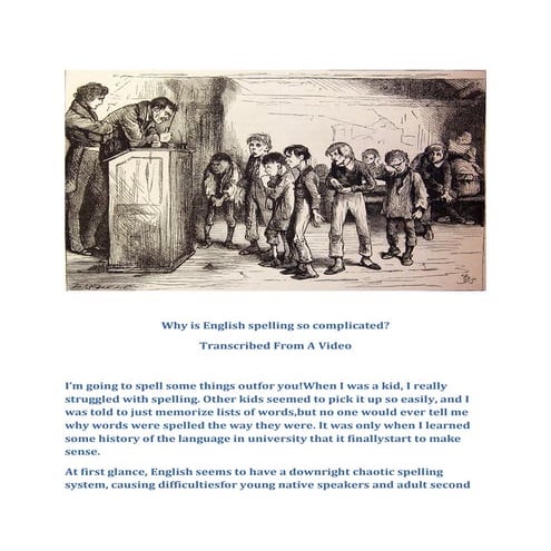 Why is english spelling so complicated