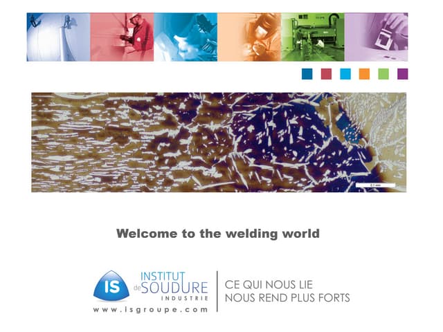Institut de Soudure - Welcome to the welding world