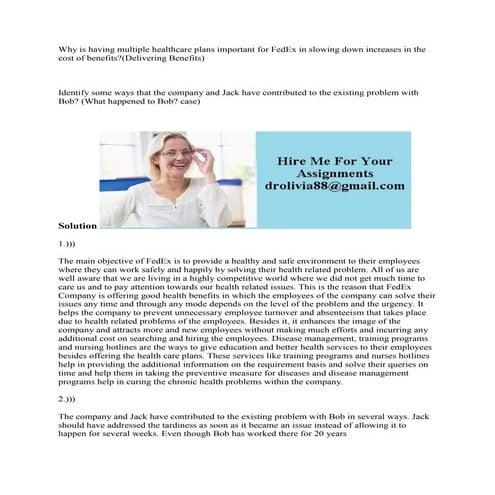 why-is-having-multiple-healthcare-plans-important-for-fedex-in-slowing-docx