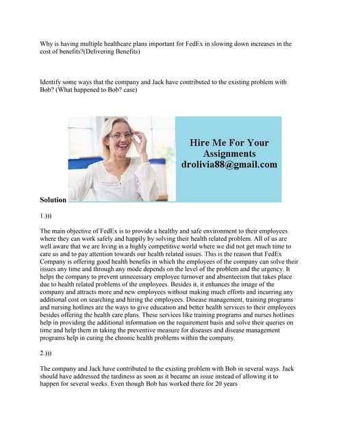 Why Is Having Multiple Healthcare Plans Important For FedEx In Slowing docx why-is-having-multiple-healthcare-plans-important-for-fedex-in-slowing-docx