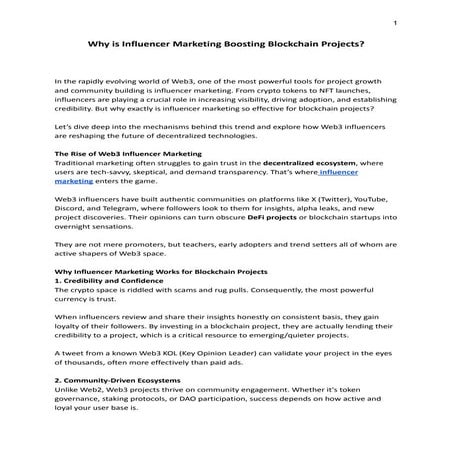 Why is Influencer Marketing Boosting Blockchain Projects.pdf