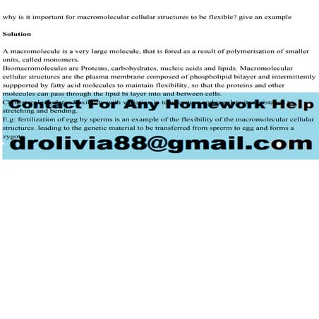 why is it important for macromolecular cellular structures to be fle.pdf
